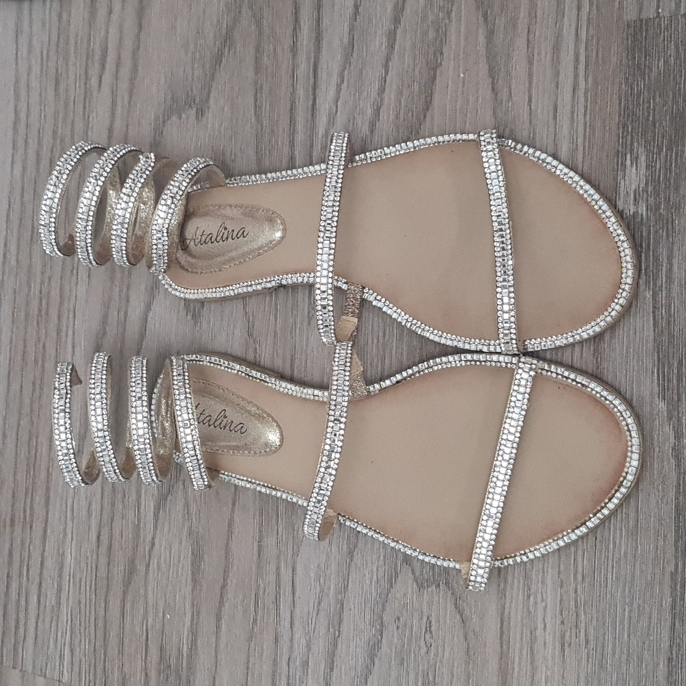 Atalina diamond studed sandles:)
